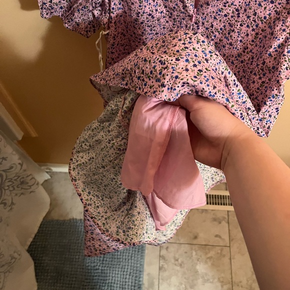 NWT Hyacinth House Tuckernuck Lilac Floral Zip Front Ellie Mini Dress - Picture 8 of 10